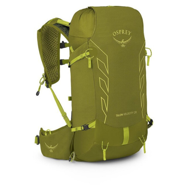 Turistický batoh Osprey Talon Velocity 20 zelená matcha green/lemongrass