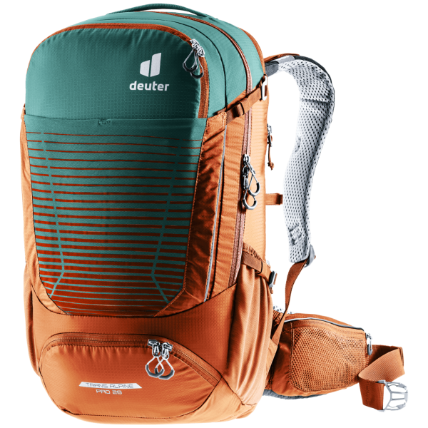 Batoh Deuter Trans Alpine Pro 28 oranžová/modrá deepsea-chestnut