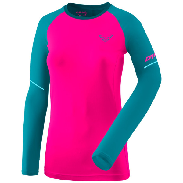 Dámske tričko Dynafit Alpine Pro W L/S Tee ružová/modrá Ocean Pink Glo