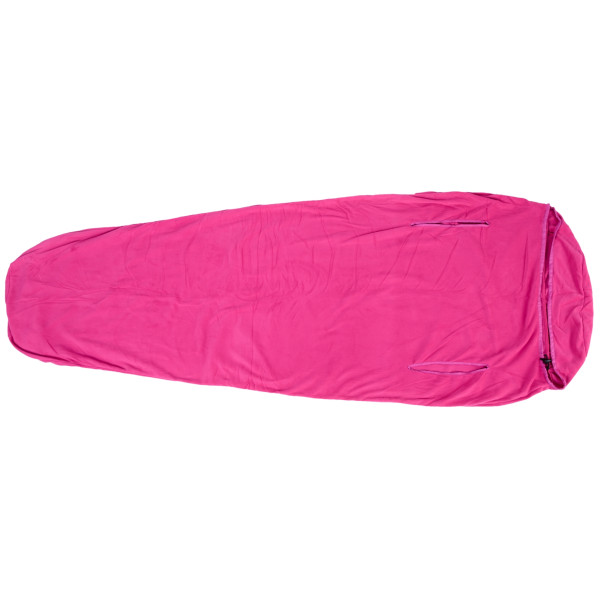 Vložka do spacáku Warmpeace Polartec Micro Mummy 195 cm ružová Berry