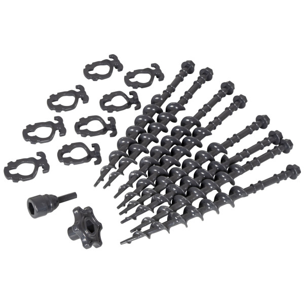 Sada kolíkov Bo-Camp Screw pegs set 8 pcs tmavosivá Grey