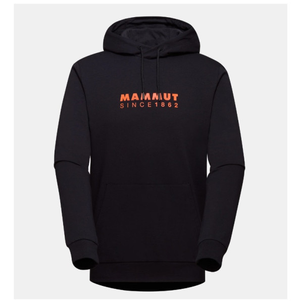 Pánska mikina Mammut ML Hoody Men Logo čierna/oranžová black-arumita 00520