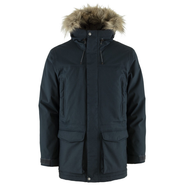 Pánska zimná bunda Fjällräven Nuuk Lite Parka tmavomodrá Dark Navy