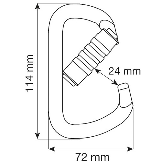 Karabína Camp Steel D Pro 3Lock