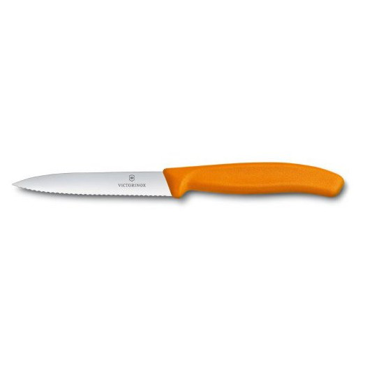 Nôž na zeleninu Victorinox vlnitý 10 cm oranžová