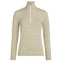 Dámske funkčné tričko Icebreaker Women M 260 Tech Vertex LS HZ AlpGeo béžová/biela Undyed/Cumin/J