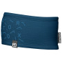 Čelenka Ortovox Fleece Light Grid Headband modrá Petrol Blue