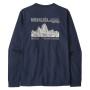 Pánske tričko Patagonia M's L/S MW Hut Tripper Skyline T-Shirt