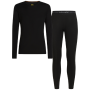 Pánsky funkčný set Icebreaker M 175 Everyday LS Crewe and Leggings Set čierna Black