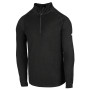 Pánske tričko Zulu Merino 180 Zip Long čierna Black