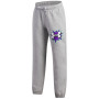 Detské nohavice Under Armour UA B Rival FLC Graphics Jgr Mod Gray Light Heather
