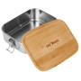 Box na desiatu Tatonka Lunch Box I 1000 Bamboo hnedá/strieborná