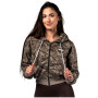 Dámska mikina Nebbia Relaxed Zip Hoodie Power svetlohnedá LIGHT BROWN CAMO