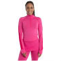 Dámske funkčné tričko Icebreaker W ZoneKnit 260 LS Half Zip ružová Tempo/Electron Pink/Cb