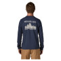 Pánske tričko Patagonia M's L/S MW Hut Tripper Skyline T-Shirt