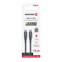 Nabíjací a dátový kábel Swissten Aramid Reinforced USB-C/USB-C 1,5 m