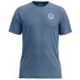 Pánske tričko Ortovox 185 Merino Mtn Badge T-Shirt modrá Light Nunatak