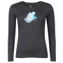 Dámske funkčné tričko Progress Hela "Cone" sivá šedý melír