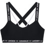 Podprsenka Under Armour Crossback Low čierna Black/White/White
