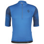 Pánsky cyklistický dres Scott M's Gravel 10 SS modrá storm blue/midnight blue