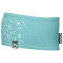 Čelenka Ortovox Fleece Light Grid Headband svetlo modrá ice waterfall
