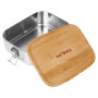 Box na desiatu Tatonka Lunch Box I 800 Bamboo hnedá/strieborná