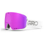 Lyžiarske okuliare Giro Contour RS biela White/Silver Wordmark-Vivid Pink/Vivid Infrared (2skla)