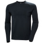 Pánske funkčné tričko Helly Hansen Lifa Merino Knitevo Crew čierna 990 Black