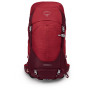 Turistický batoh Osprey Stratos 44 červená poinsettia red