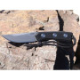 Nôž Acta Non Verba P200 Mk.II Stonewash, plain edge, leather sheath