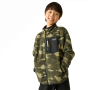 Detská funkčná mikina Regatta Junior Frankie Warm Fleece Bark Green Camo