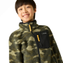 Detská funkčná mikina Regatta Junior Frankie Warm Fleece Bark Green Camo