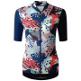 Dámsky cyklistický dres Dare 2b Cycle Tops modrá Bold Shape Print - A5H