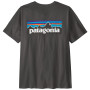 Pánske tričko Patagonia P-6 Logo T-Shirt čierna Ink Black