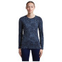 Dámske funkčné tričko Icebreaker Women M 200 Oasis LS Crewe Moss BloomAOP