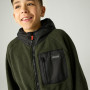 Detská mikina Regatta Munro Hybrid Jacket DarkKhak/Blk