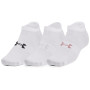 Sada ponožiek Under Armour Essential No Show 3pk biela White / White / Retro Pink