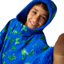 Detský nepremokavý kabát Regatta Junior Changing Robe Olymp Blue Dino