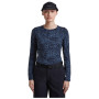 Dámske funkčné tričko Icebreaker Women M 200 Oasis LS Crewe Moss BloomAOP