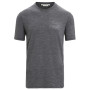 Pánske funkčné tričko Icebreaker Tech Lite II SS Tee Mountain Sunset šedá Gritstone Heather