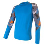 Pánske funkčné tričko Sensor Merino Impress dl.r. modrá Blue/Camo