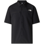 Pánska košeľa The North Face Packable Short Sleeve Shirt čierna TNF BLACK