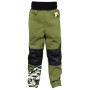 Detské softshellové nohavice WAMU Khaki khaki KHAKI