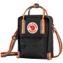 Taška cez rameno Fjällräven Kånken Rainbow Sling čierna Black-Rainbow Pattern