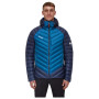 Pánska páperová bunda Mammut Broad Peak IN Hooded Jacket Men modrá/svetlo modrá