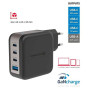 Adaptér Swissten GaN Travel Charger 100W 3X USB-C PD + USB-A