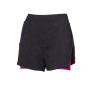 Dámske kraťasy Progress Carrera Shorts 2v1 čierna/ružová