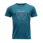 Pánske tričko Devold 1853 Man Tee modrá Blue Melange
