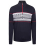 Pánsky sveter Dale of Norway Moritz Masc Basic Sweater modrá/biela Navy White Raspberry