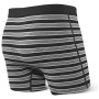 Boxerky Saxx Ultra Boxer Brief Fly Black Crew Stripe